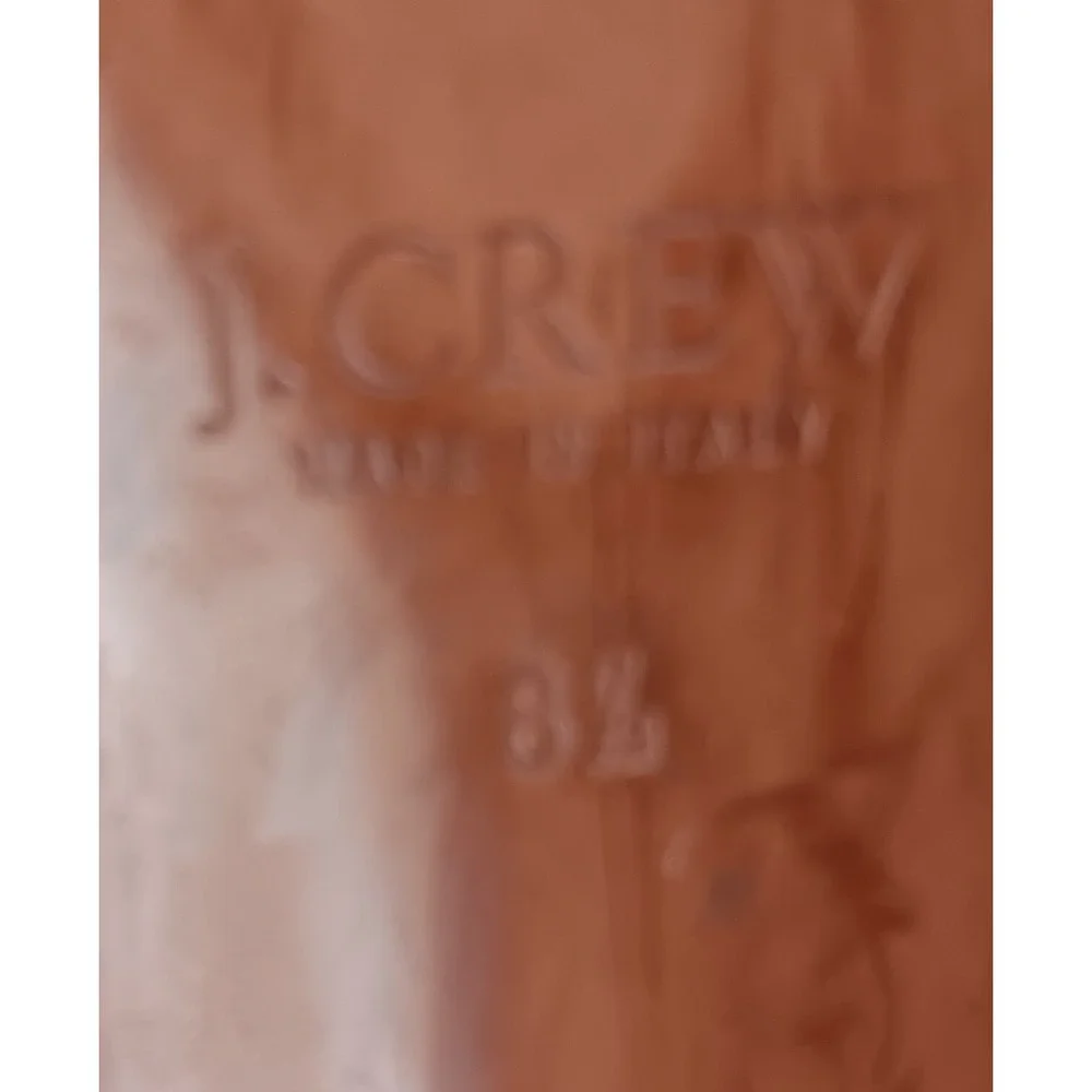 J. Crew Suede Ankle Booties Taupe Block Heel Side Zip Women Size 8M‎